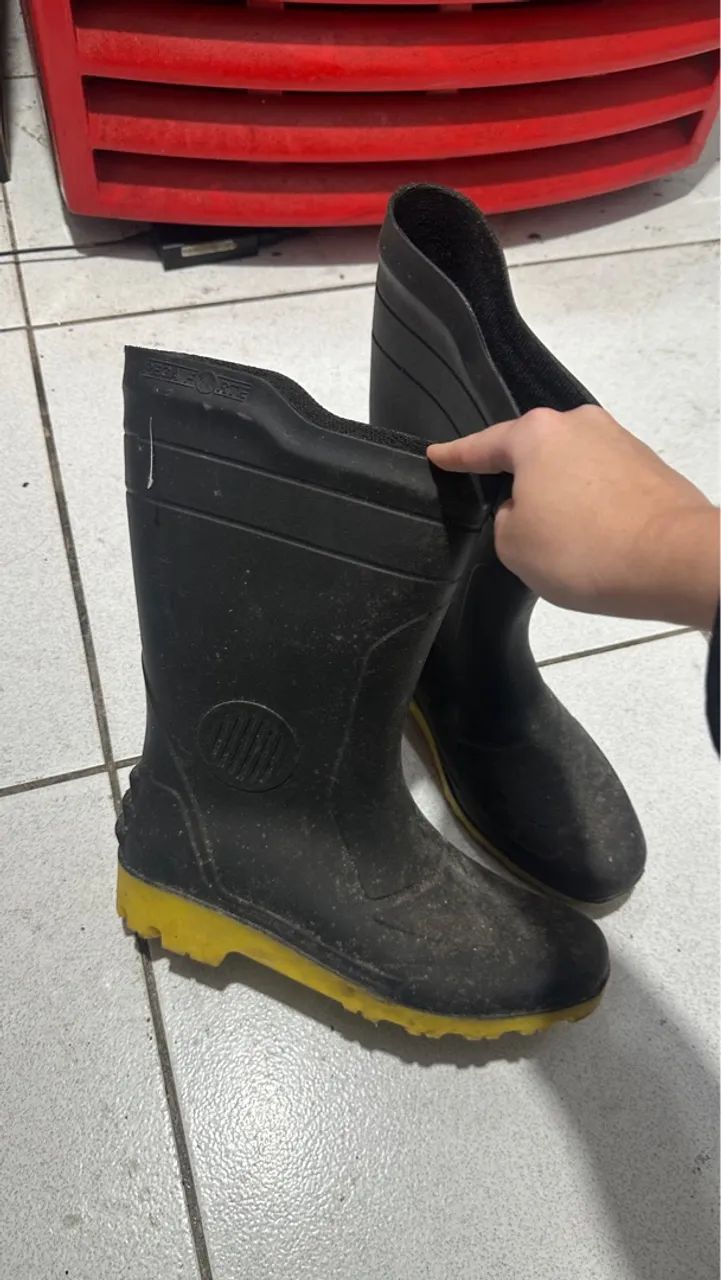 Botina Bota Motoboy Motosafe Botas Bota Motociclista Motosafe PVC