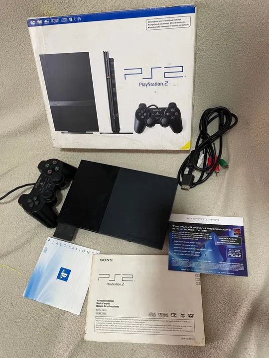 Playstation 2 na caixa
