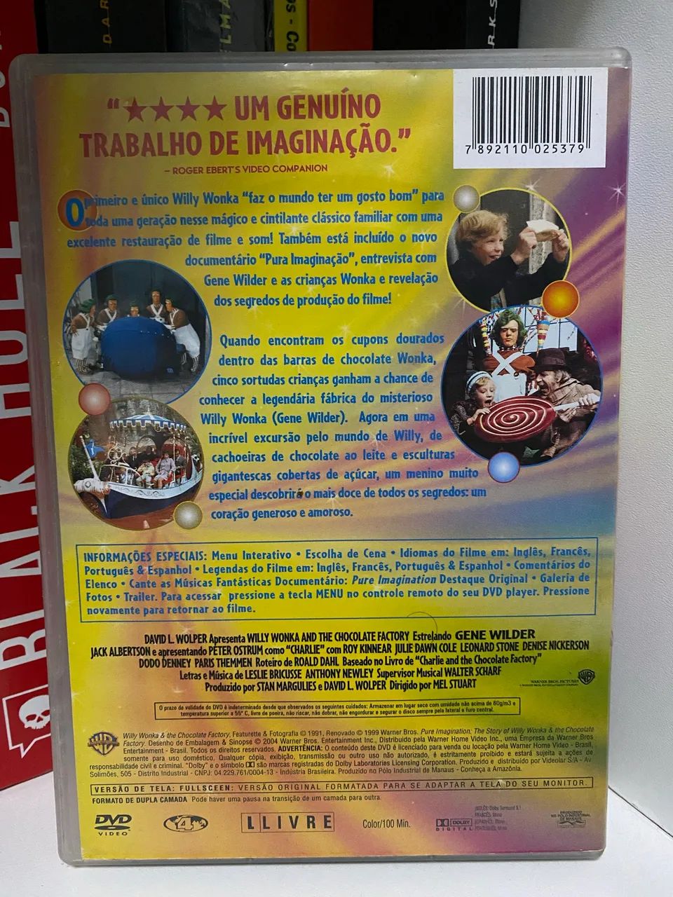 A Fantástica Fabrica de Chocolate (1971) DVD original  - Foto 2