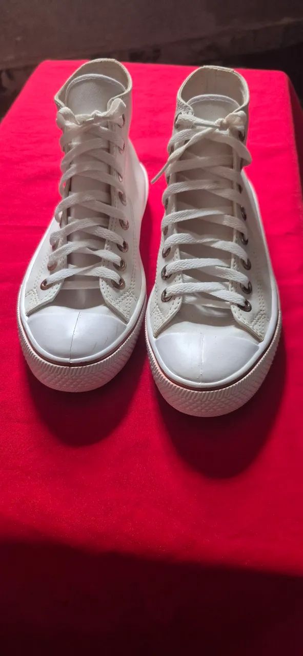 Tênis Cano Alto Branco - Foto 4