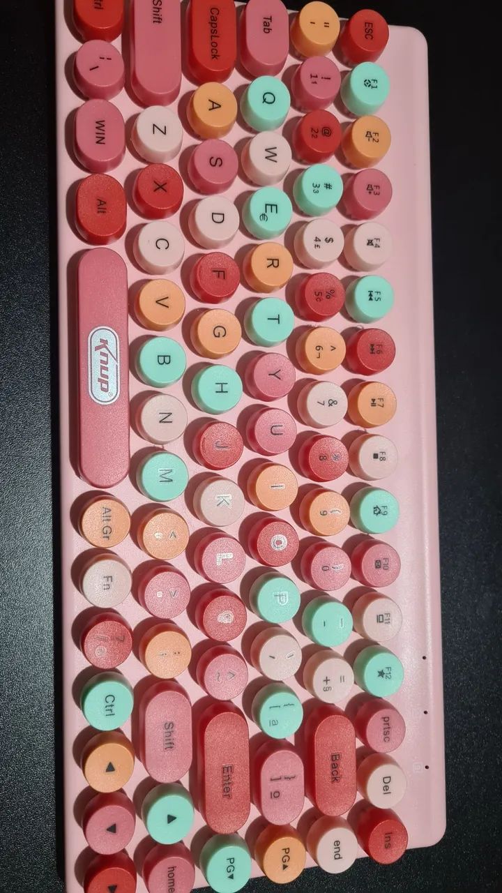 Kit Teclado e Mouse Rosa - Foto 4