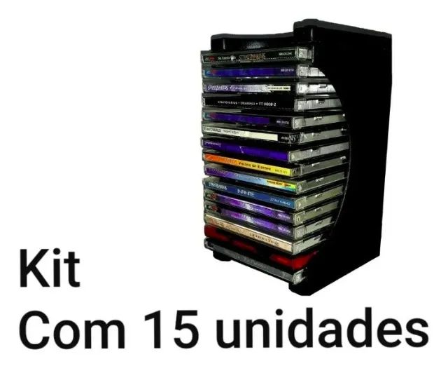 Kit Porta Cds - Box para organizar até 15 Cds