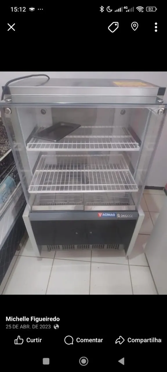 Balcão estufa gelopar 9 bandejas