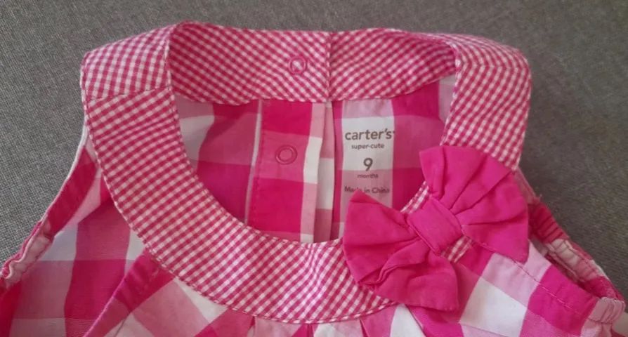 Body/vestido de bebê da Carter`s rosa  - Foto 3