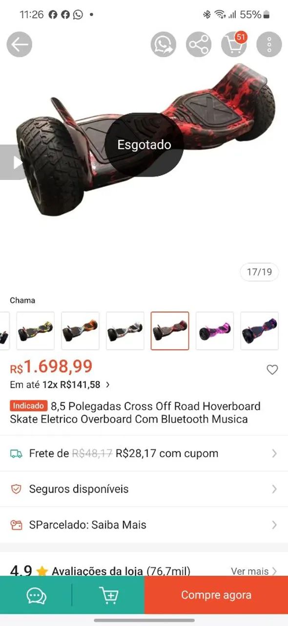 Hoverboard Offroad Foston 8.5" TOP - Foto 5