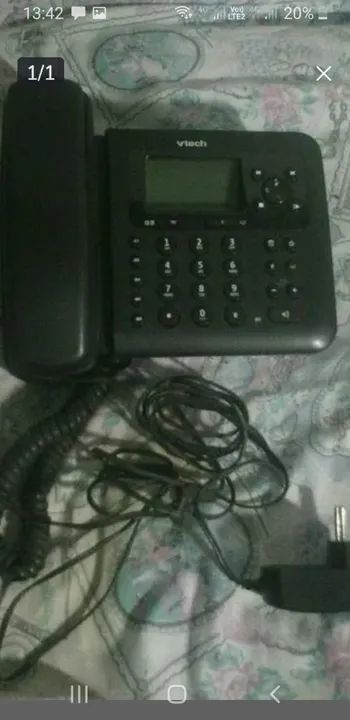 Telefone R$30,00 Com Fio Semi-Novo Vtech Corsa 250 <br>