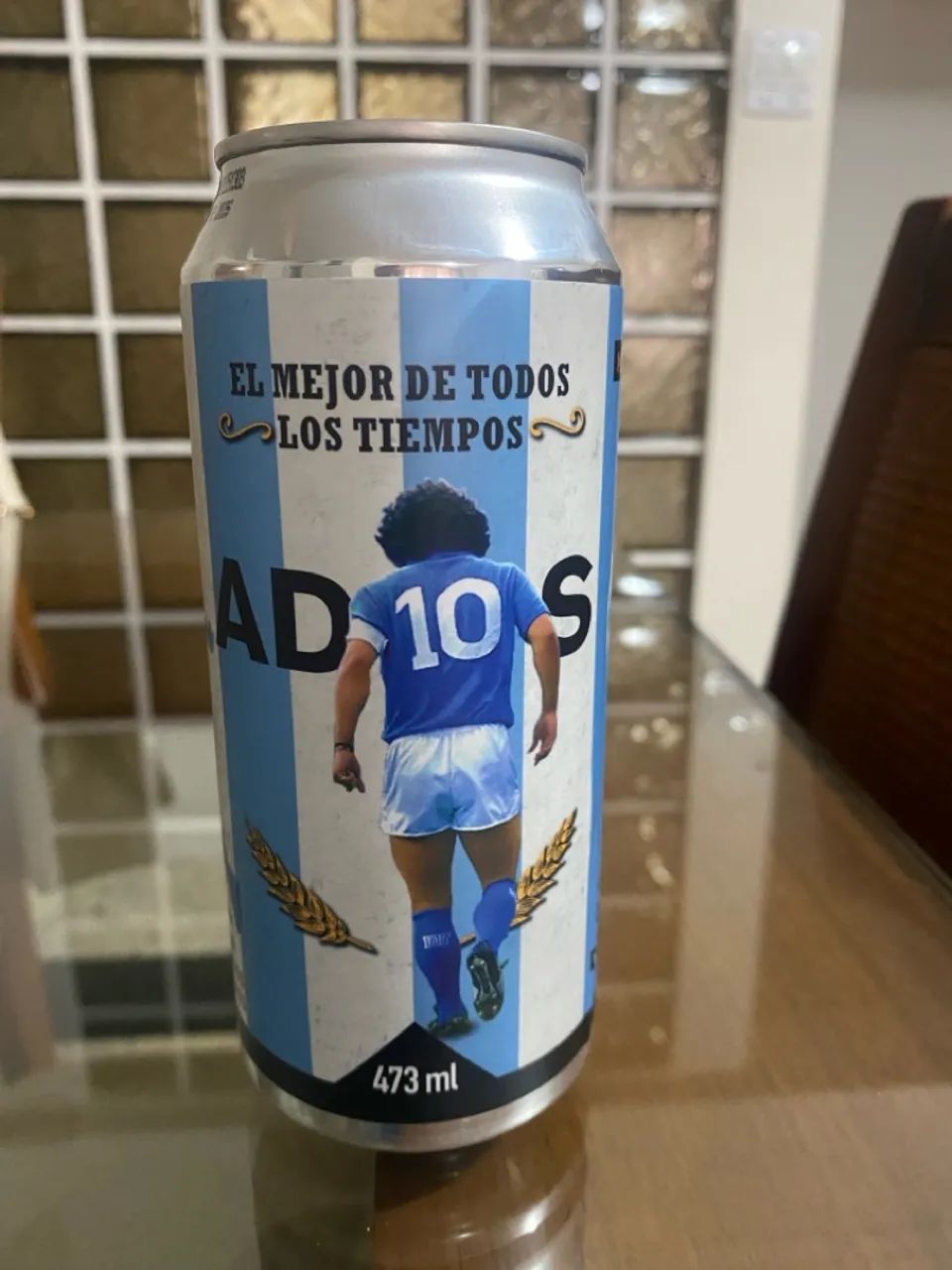 Lata cerveja Decorativa Maradona - El Mejor de Todos Los Tiempos