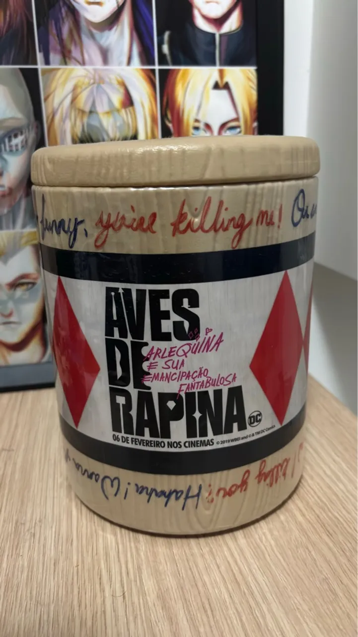 Balde de Pipoca Aves de Rapina - Arlequina Cinemark