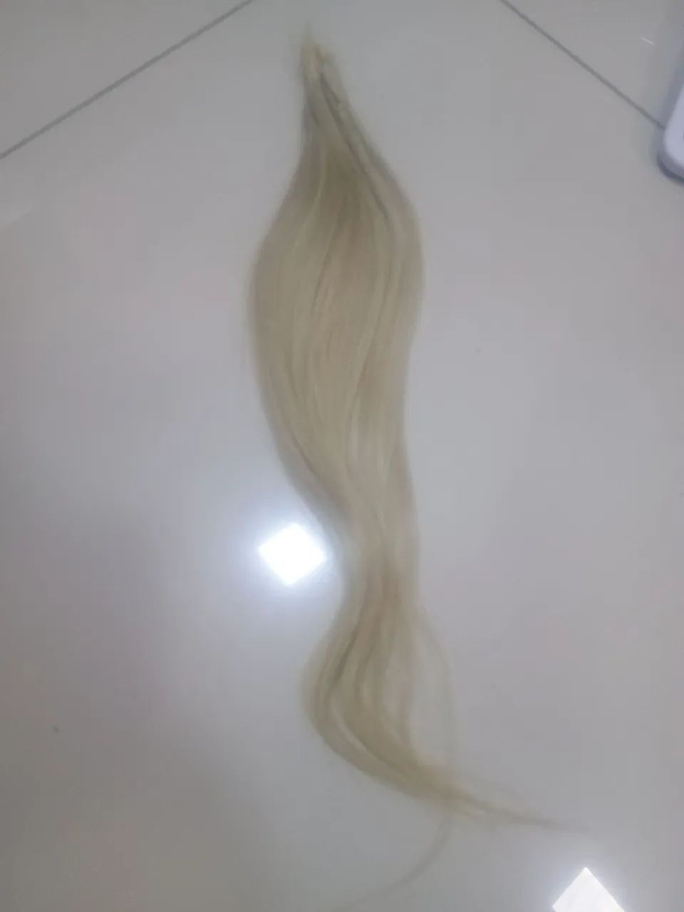 Cabelo natural loiro cinza 14 