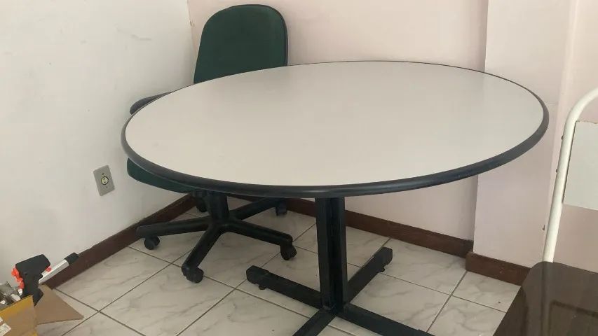 Mesa escritório redonda  1,20m