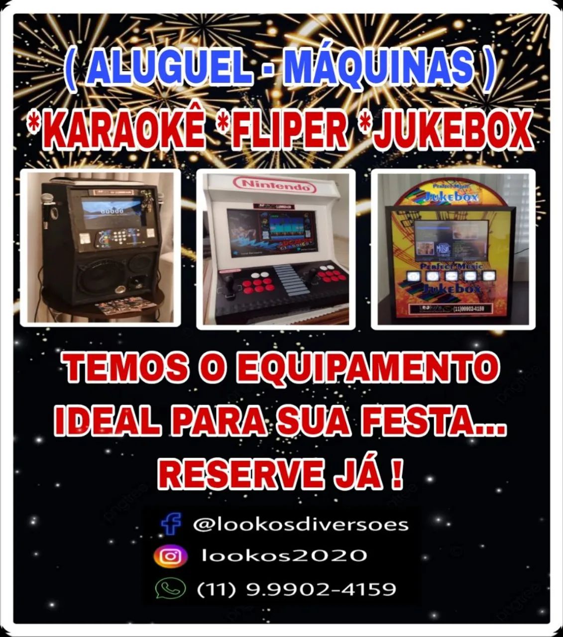 KARAOKÊ FLIPERAMA JUKEBOX ( ALUGUEL FESTAS E EVENTOS )