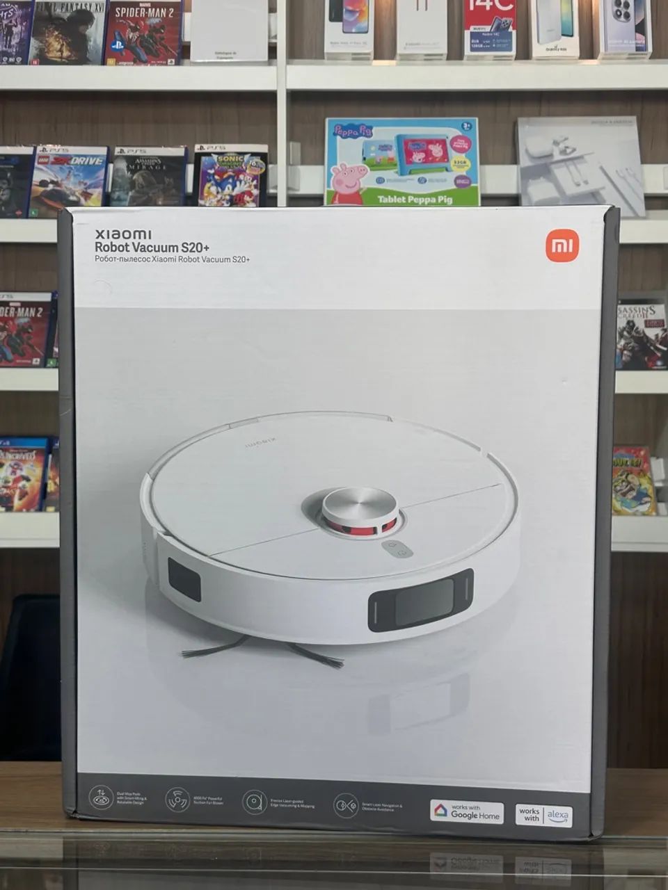 Robô Aspirador Xiaomi Vacuum S20+ Branco Novo Lacrado 12x Sem Juros