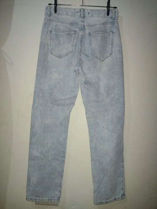 Calça jeans destroyed tamanho 36 - Foto 4