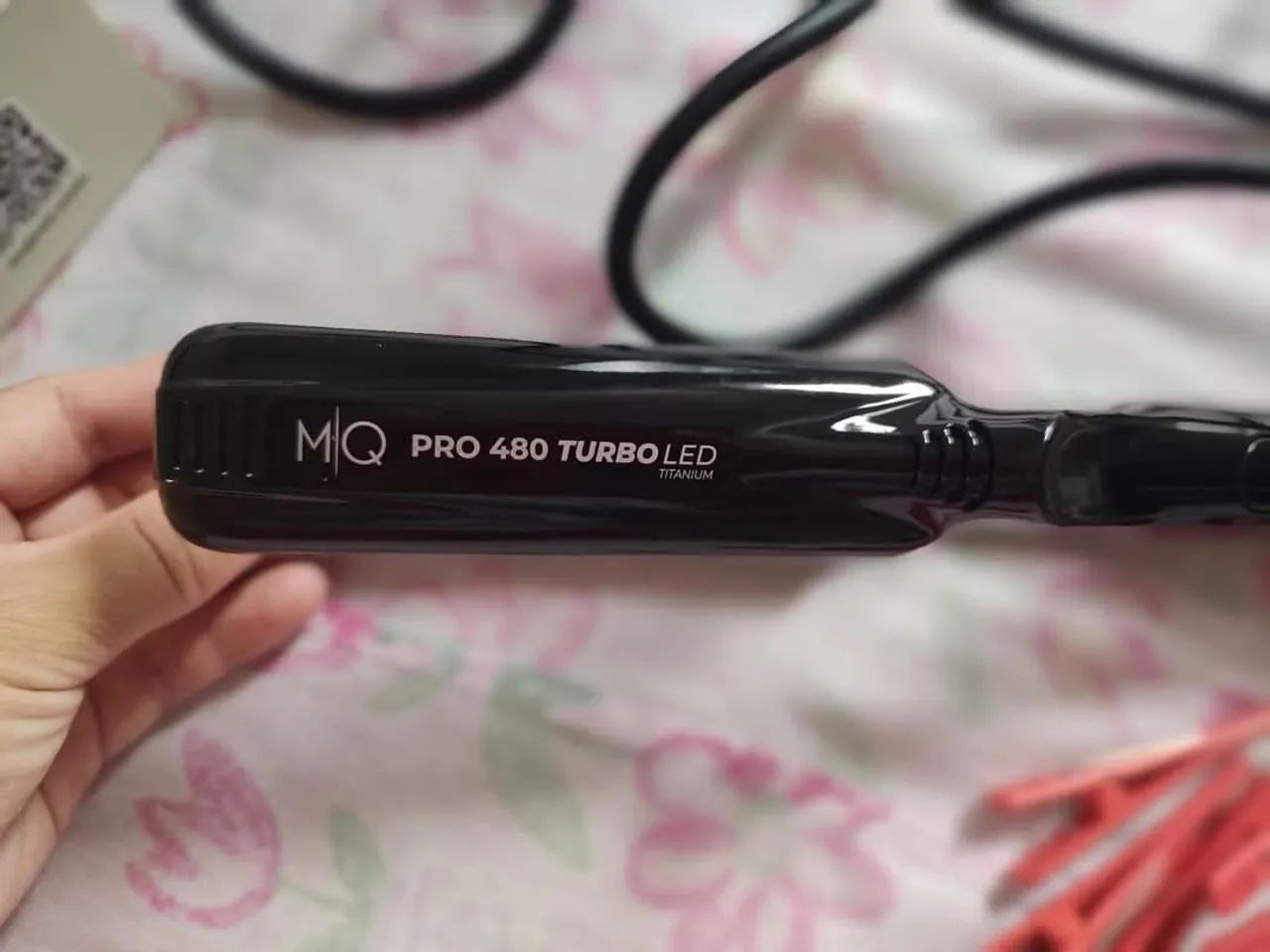Prancha de Cabelo Profissional  MQ Pro 480 Turbo LED Titanium Bivolt - Foto 2