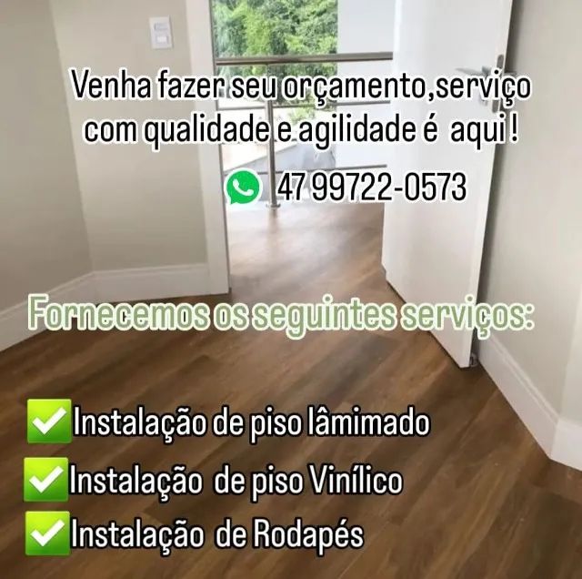 Instalador de Piso Laminado e Piso Vinilico e Rodapés 
