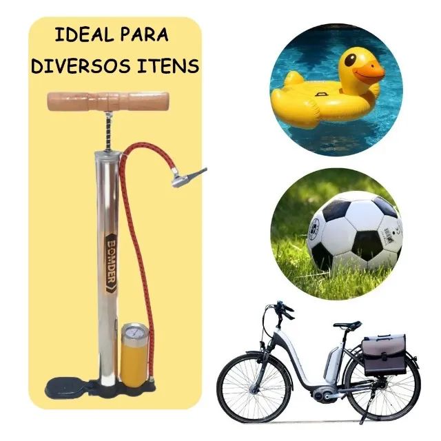 vendo bomba de bicicleta com manometro - Foto 3