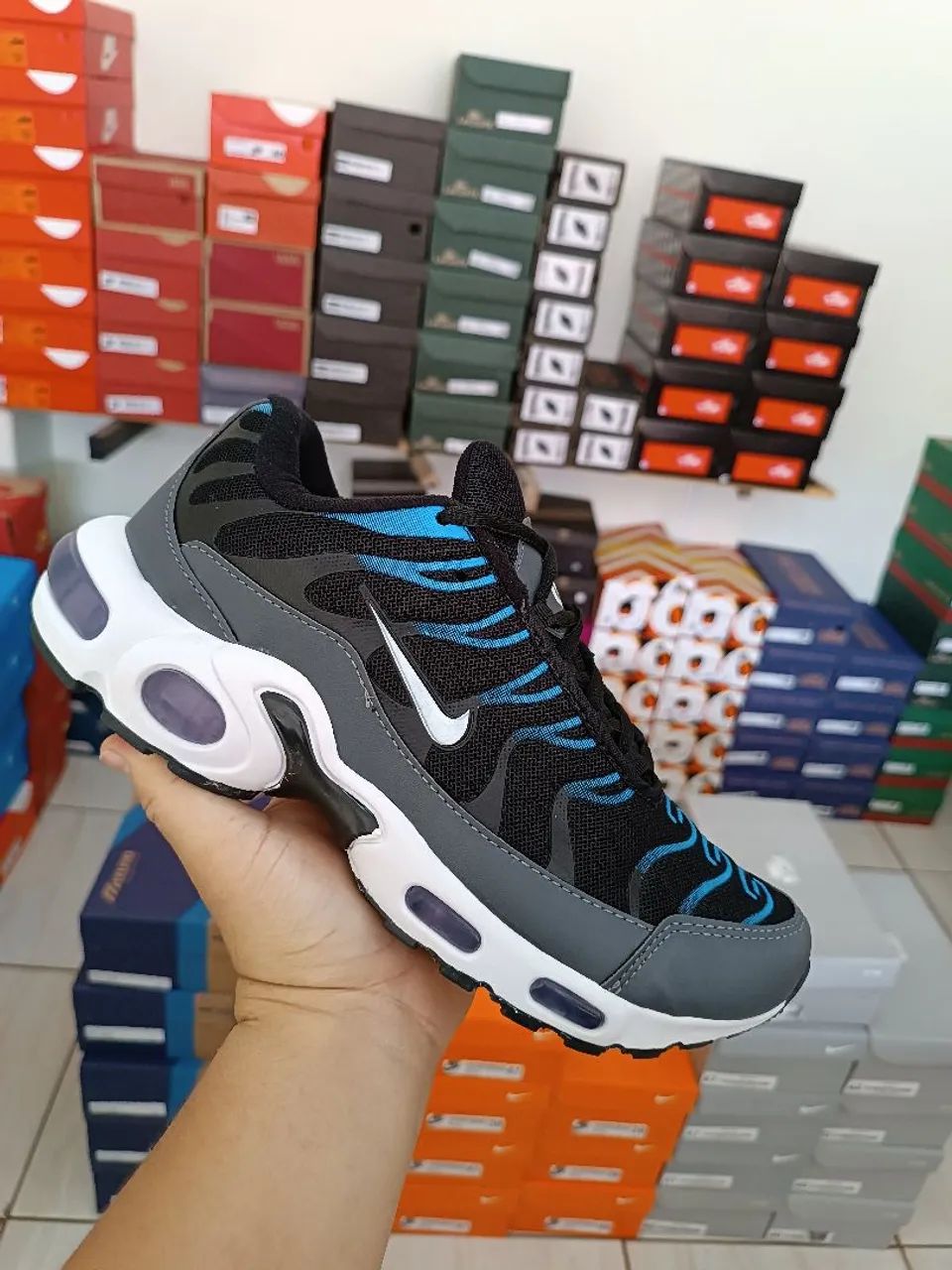 Nike TN Azul e Preto - Foto 4