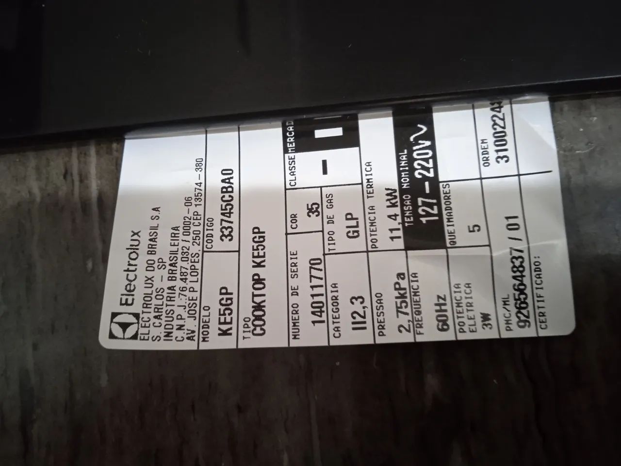 Fogão Cooktop e ok etroluz 127 vidro temperado preto - Foto 3