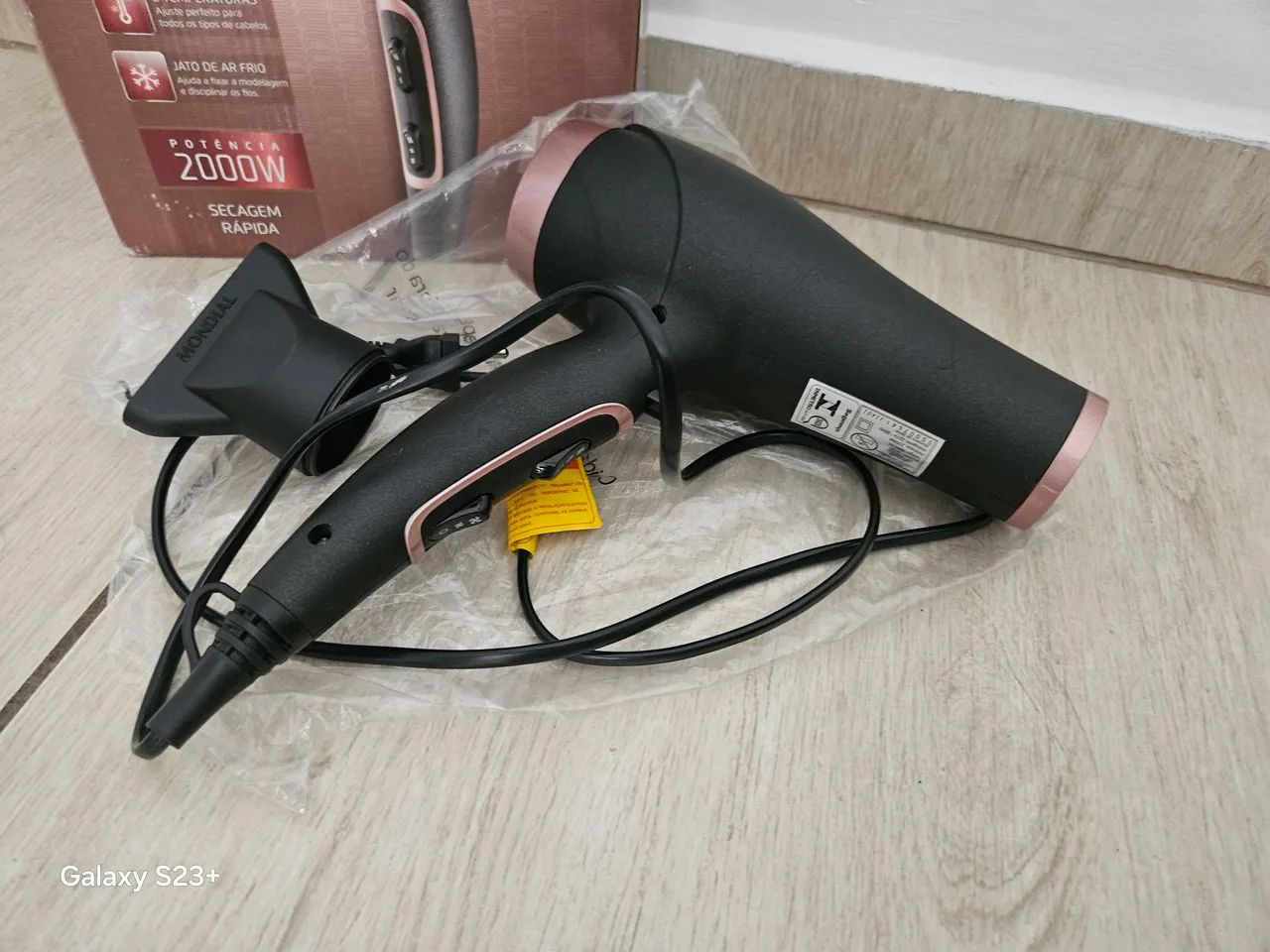 Secador de Cabelo Mondial Black Rose 2000W - Foto 2