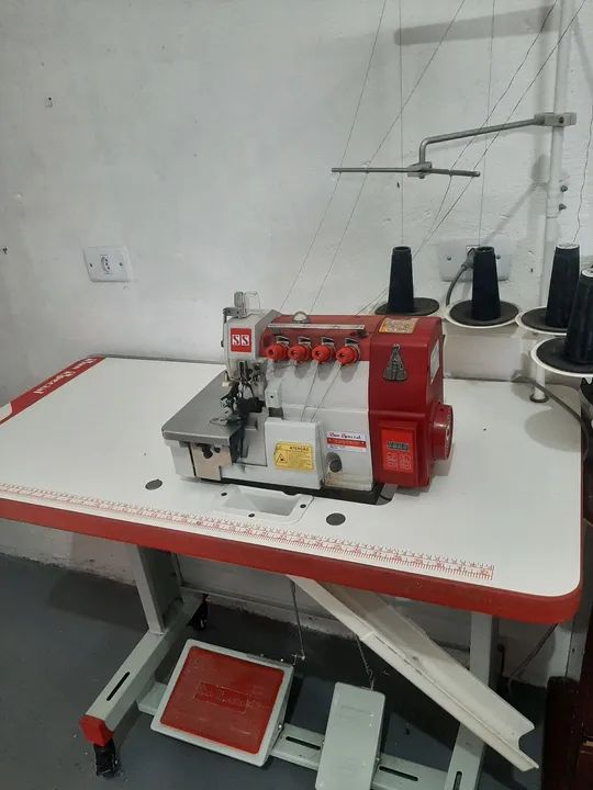 Máquina de Overlock Industrial ponto cadeia sun special direct drive