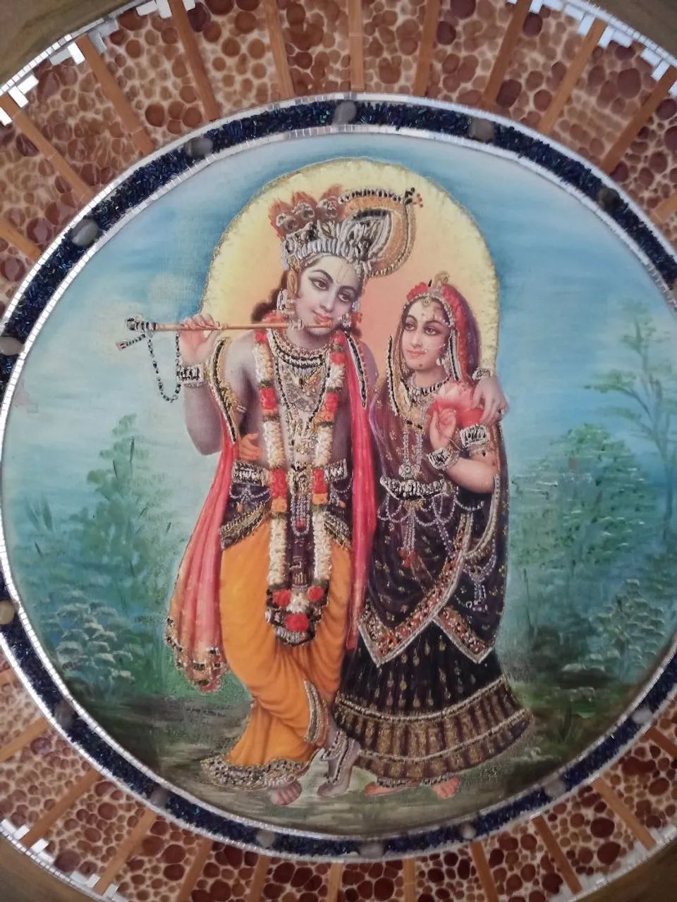 Quadro Decorativo Krishna e Radha - Foto 2