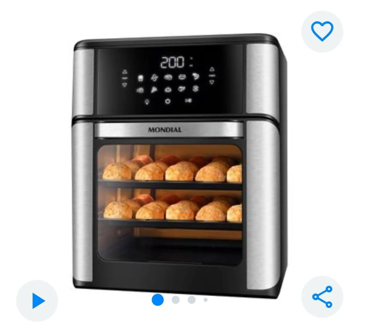 Air Fryer Forno Elétrico Mondial