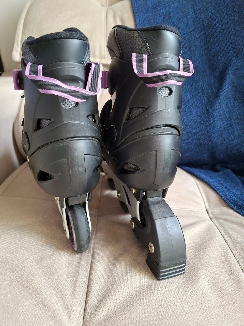 Patins Gonew Flexx 2.0 - abec 7 - tamanho 36 - 39 + equipamentos de proteção Burnquist - Foto 2