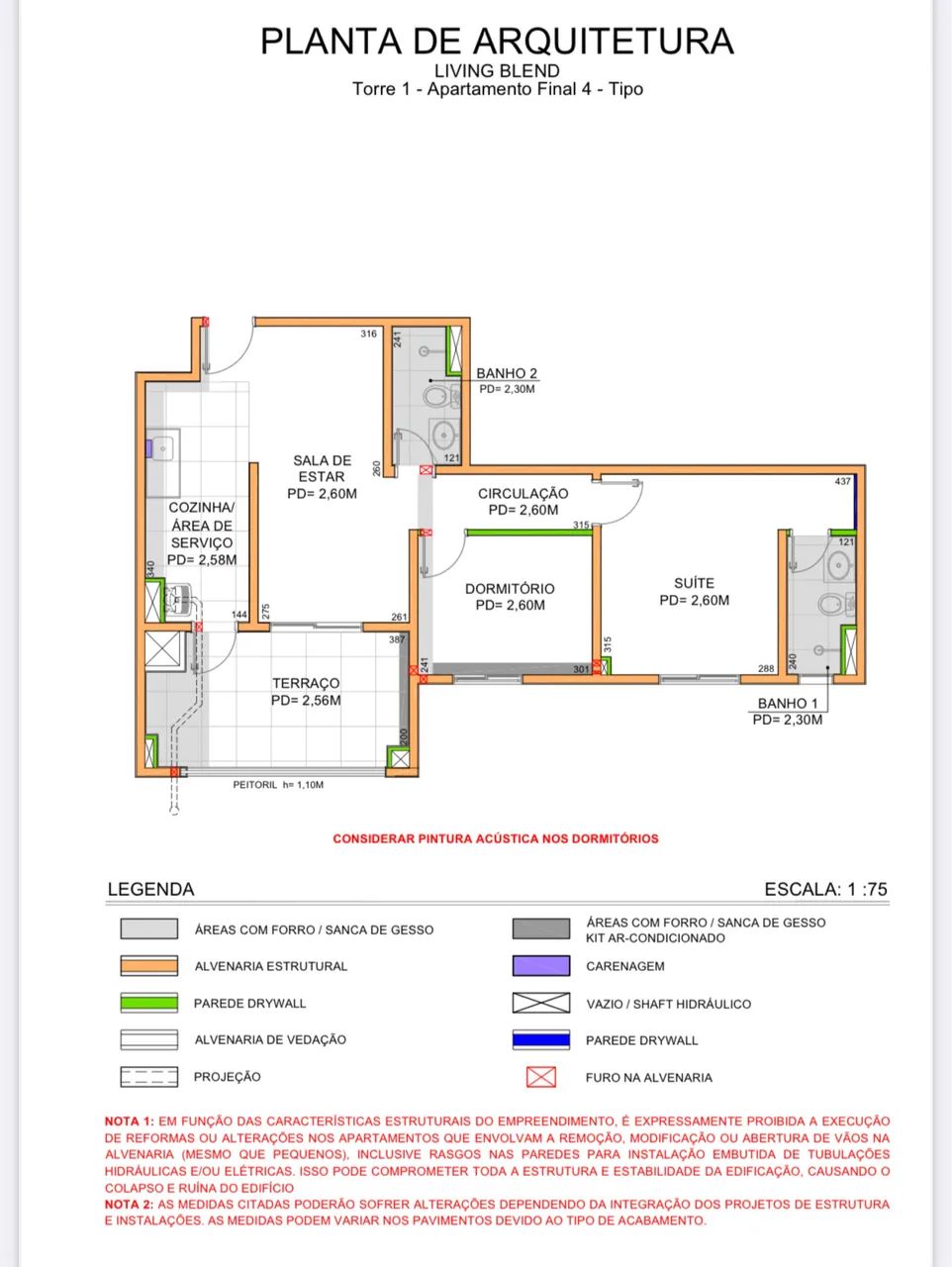 Alugo apartamento 67m com 2 banheiros 1 vaga garagem - Foto 2