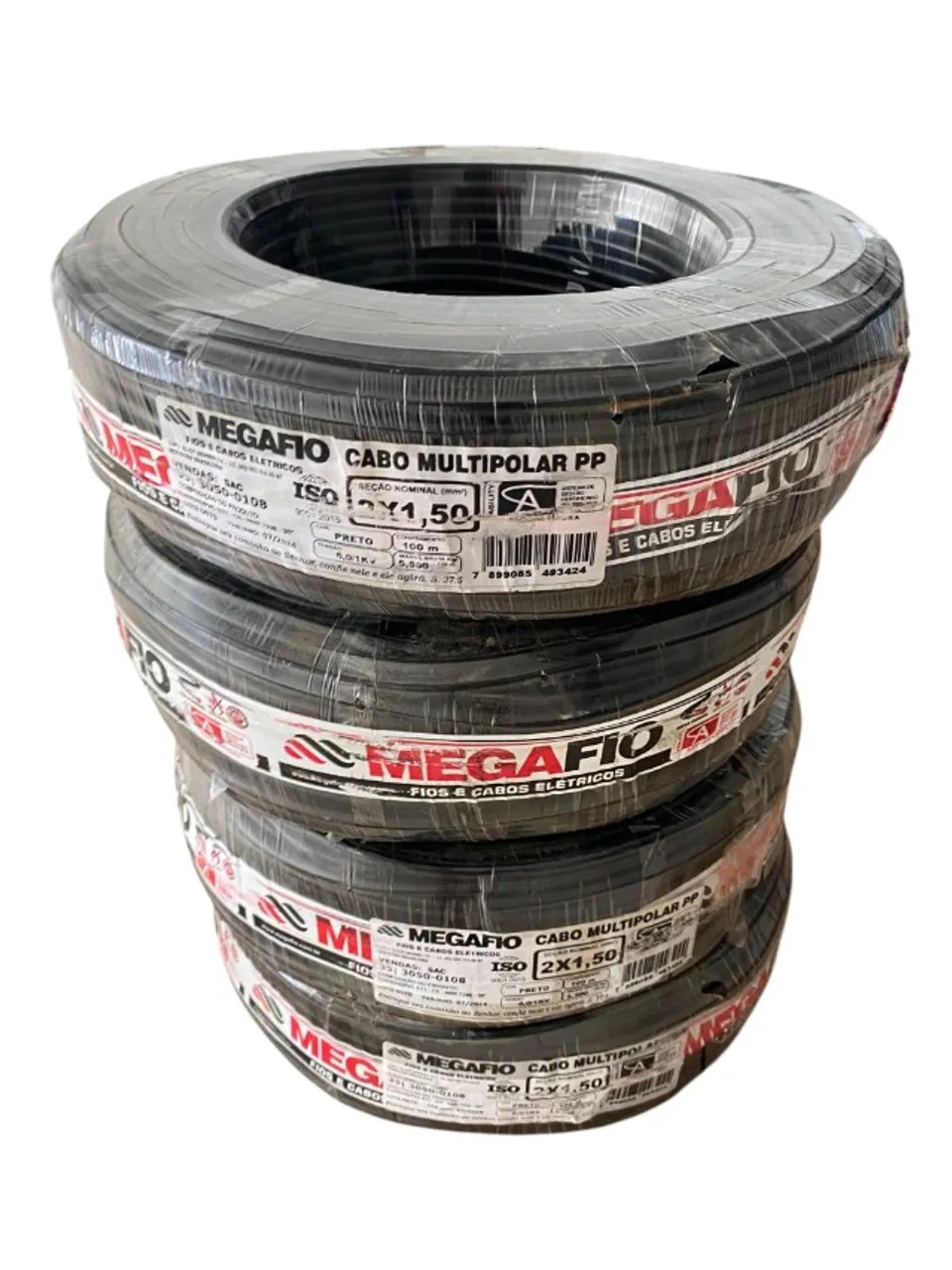 Cabo flexível PP fio 2X1,5 milímetros megafio - Foto 2