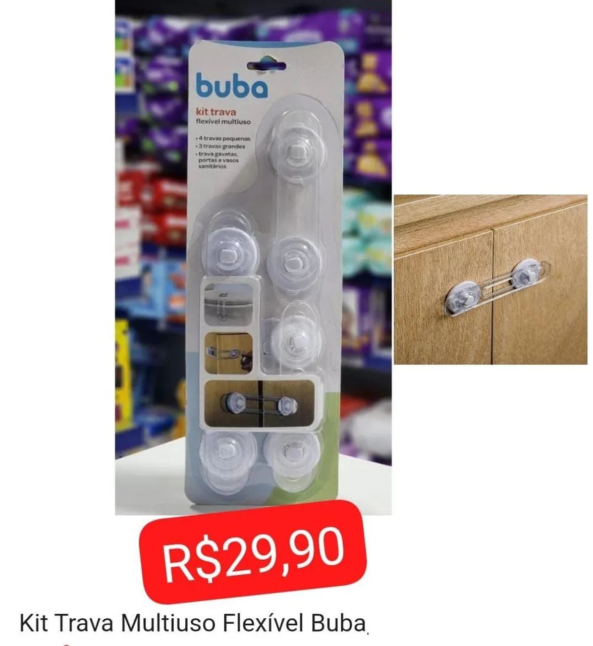 Kit Trava Multiuso Flexível Buba