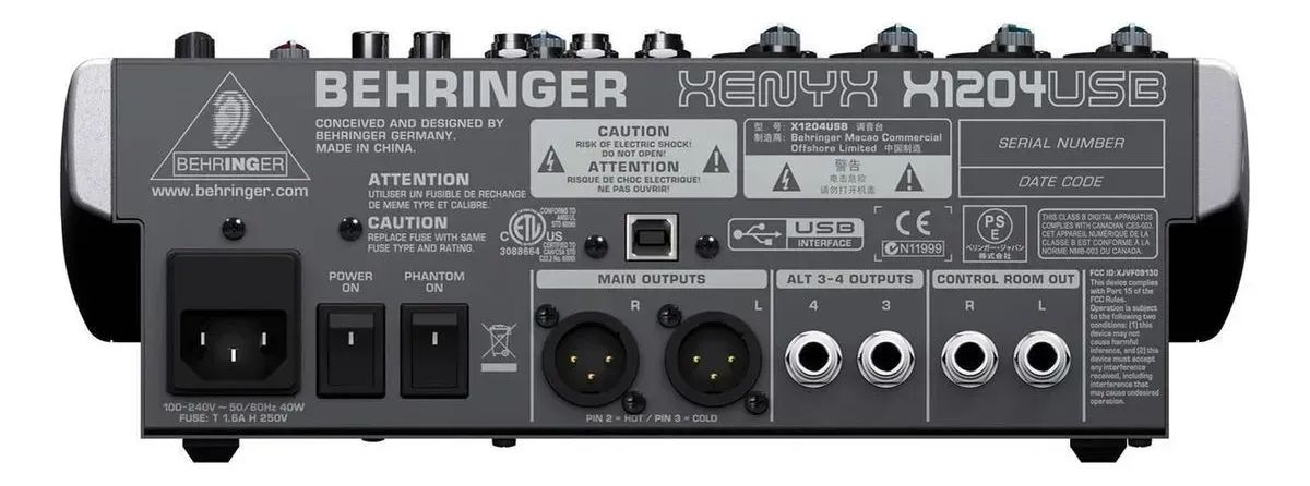 Mesa Behringer Xenyx X1204USB ( Nova na caixa) - Foto 3
