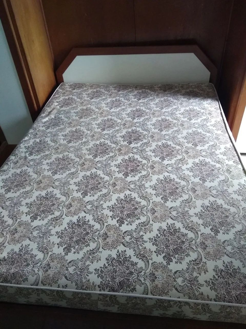 Cama de casal box completa de madeira maciça legítima - Foto 2