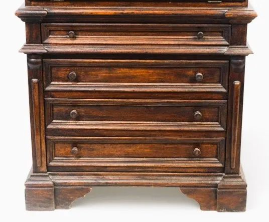 Elegante Cômoda papeleiraMadeira nobre quatro gaveta emolduradas  - Foto 3