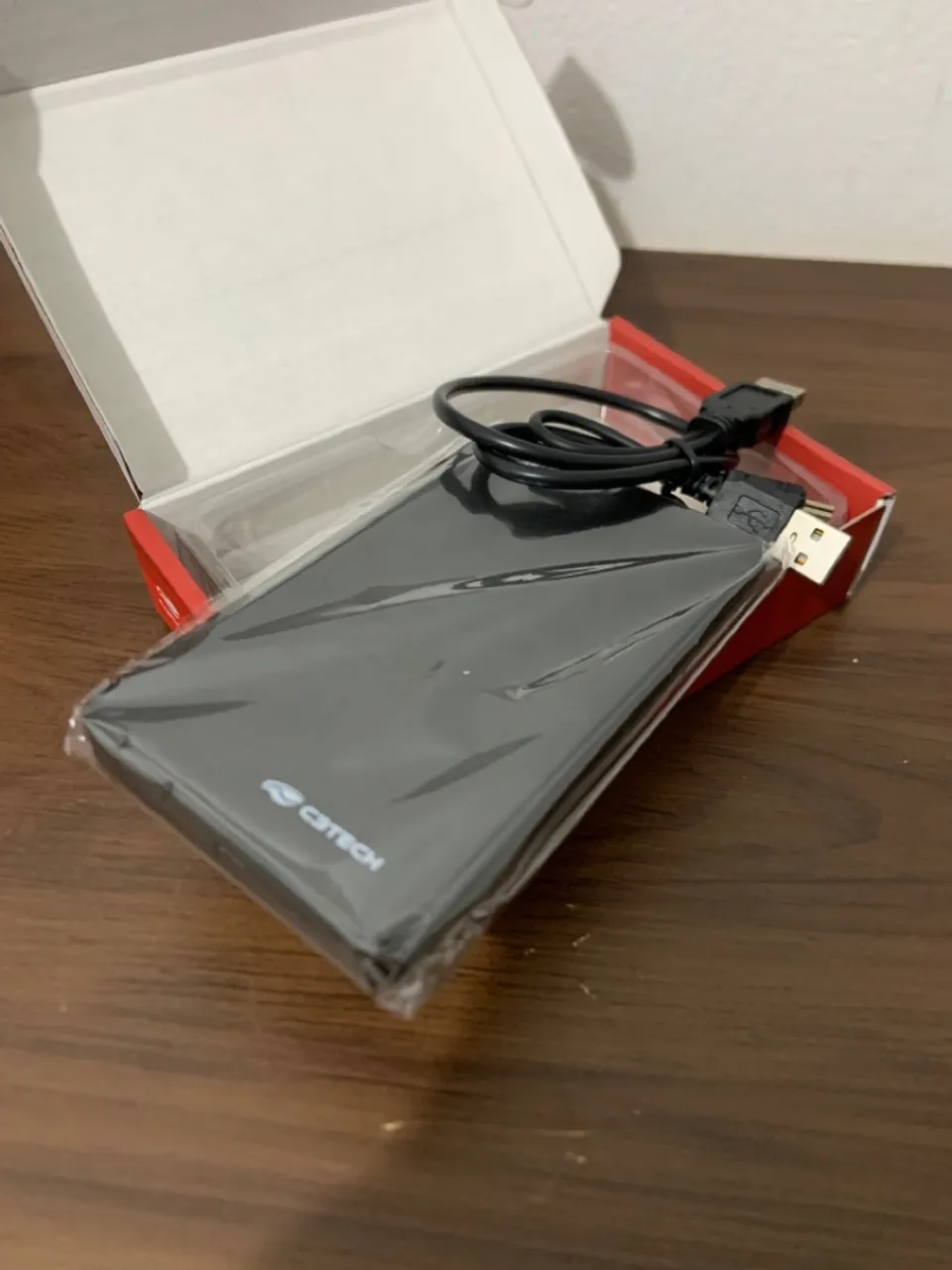 HD Externo 1TB - Novo na Caixa