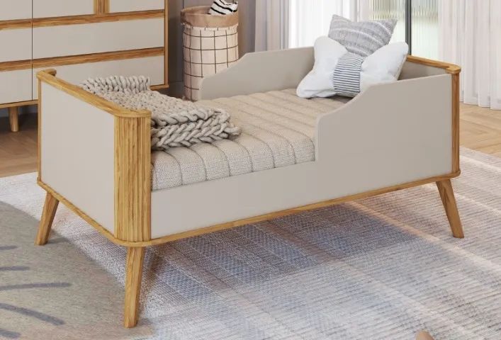 Berço Retro Evolution Theo 4x1, 100% MDF (Novo) - Foto 4