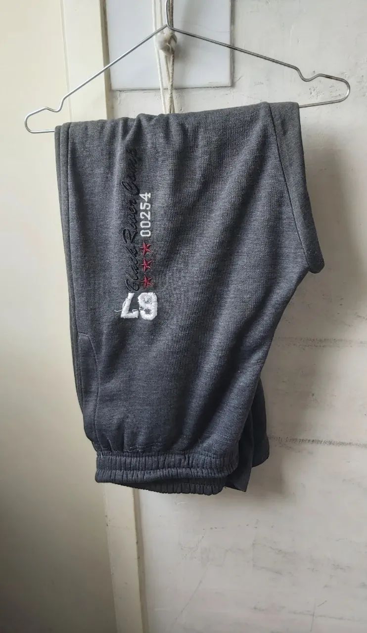 Calça de moletom flanelada m/g