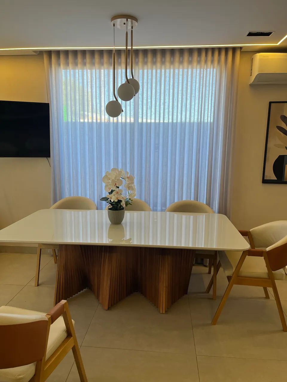 Vendo mesa com 6 cadeiras  - Foto 4