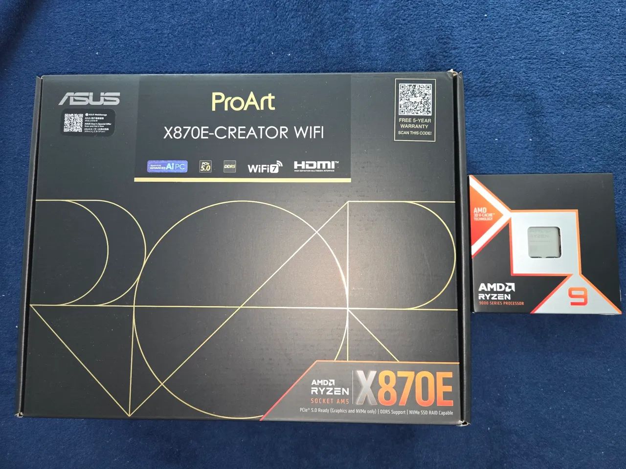Kit Ryzen 9 Placa Mãe X870E