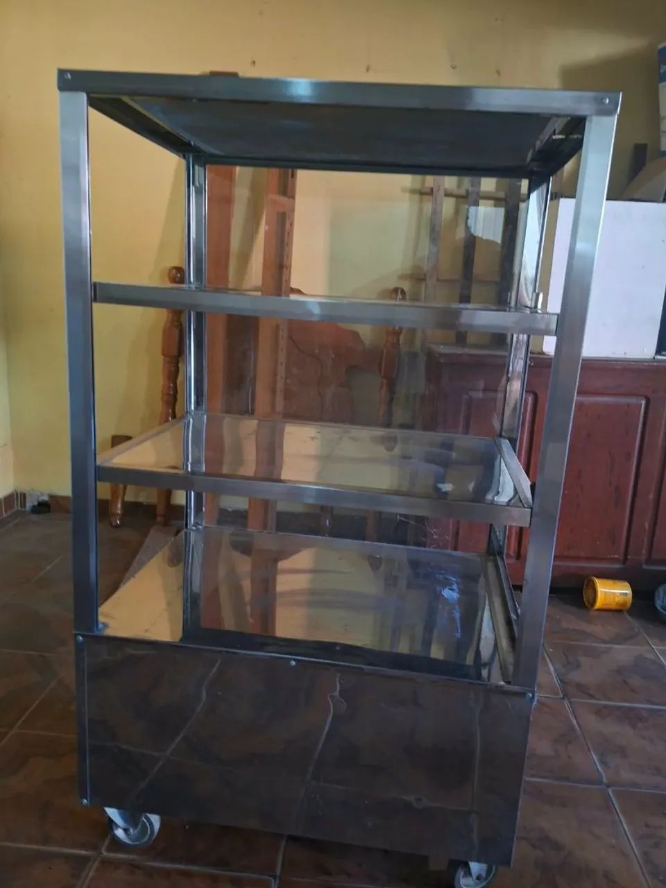 Carrinho expositor de inox com rodinha  - Foto 3