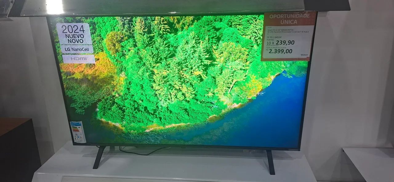 Televisão smart TV LG 50" 50NANO80TSA - Foto 2