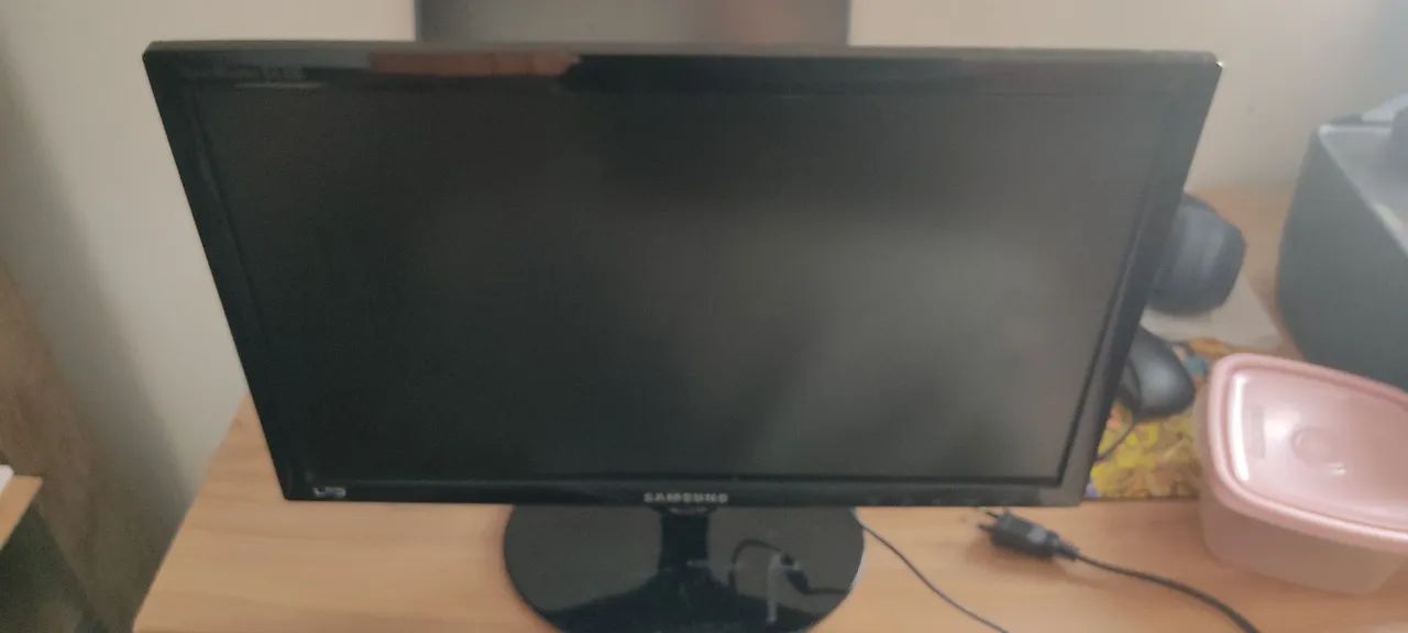 Monitor S19A300B LED com defeito