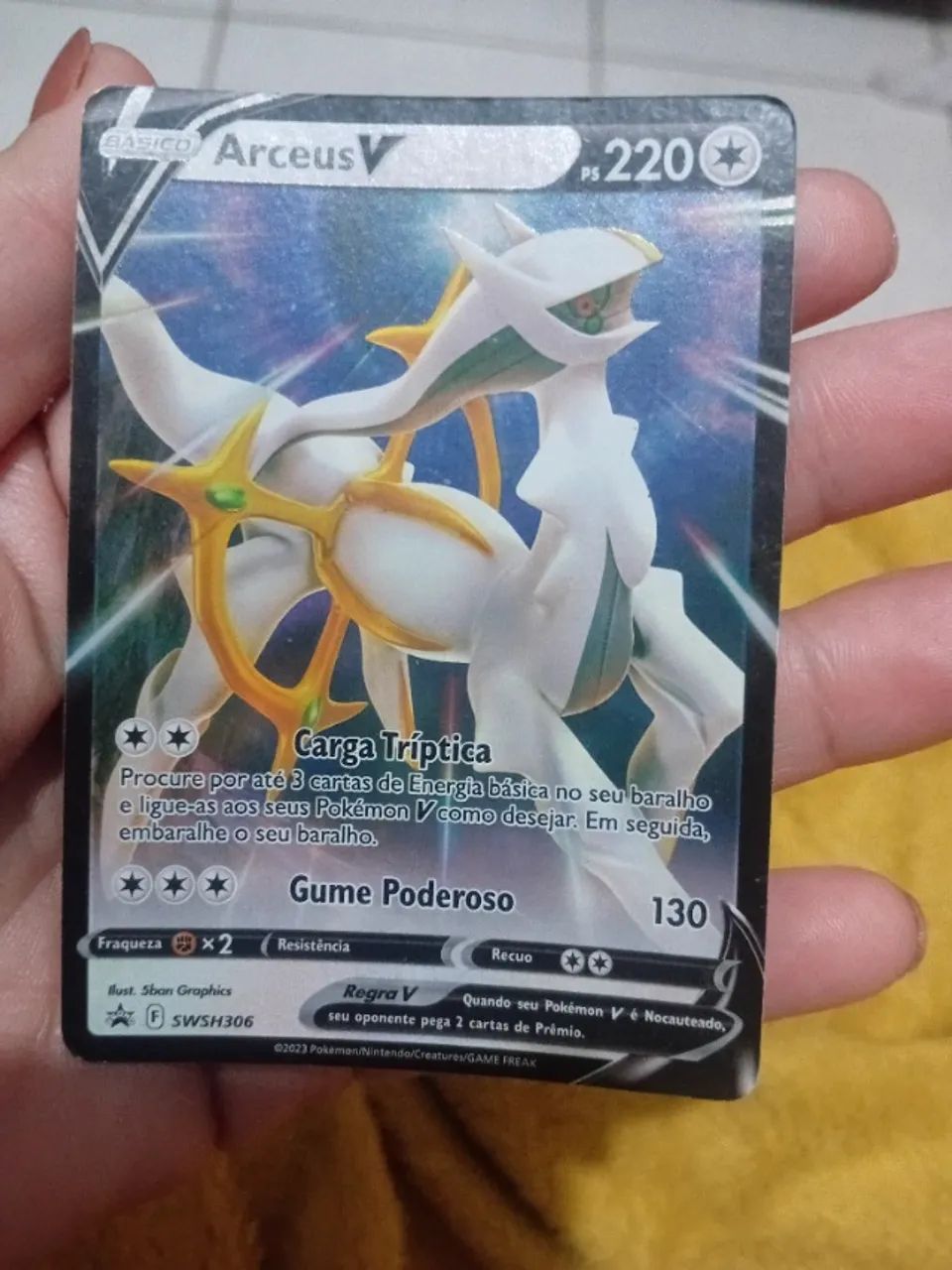 Cartinha Pokemon Arceus V