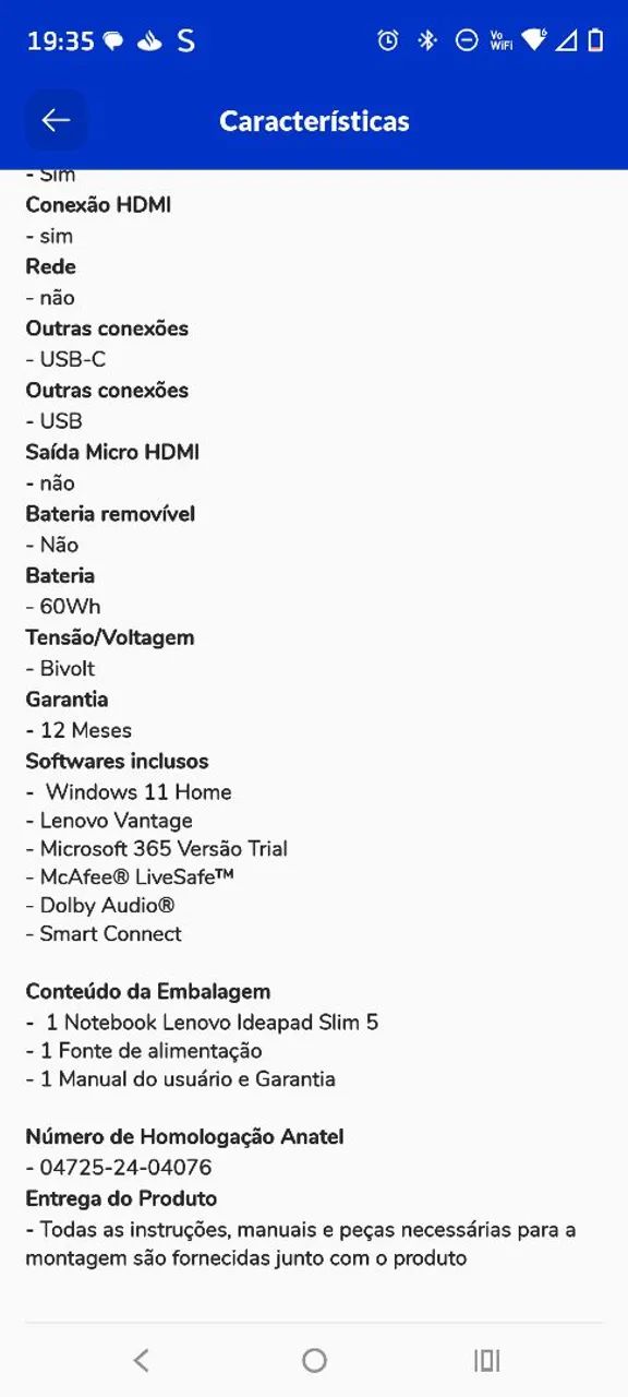 Notebook Lenovo NOVÍSSIMO  - Foto 5