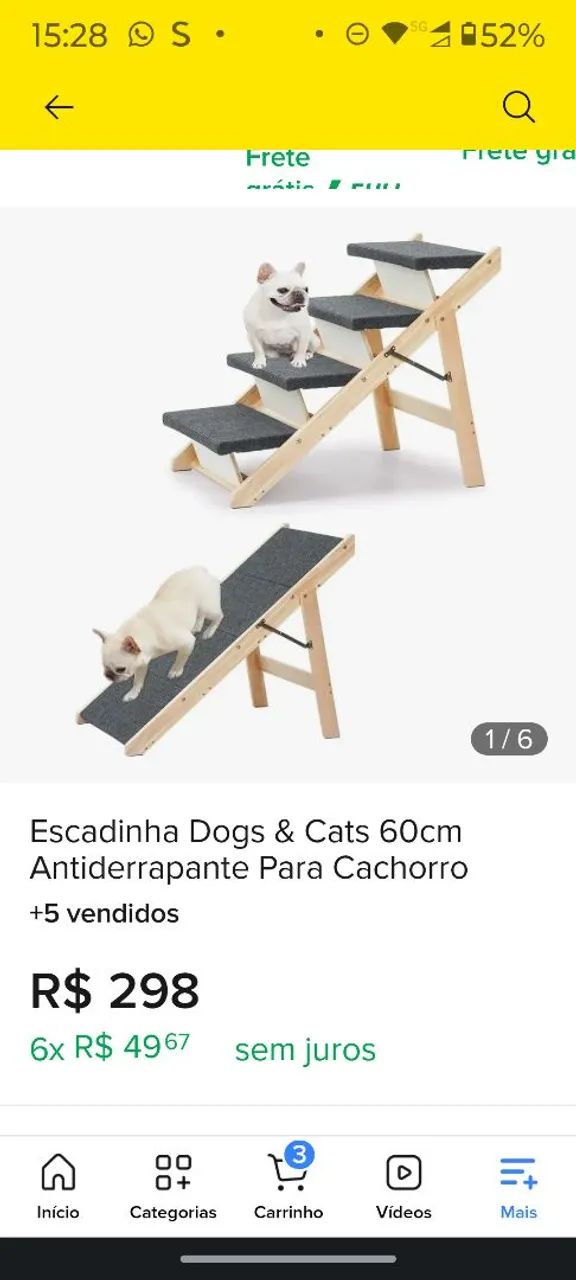 Escada para Pet