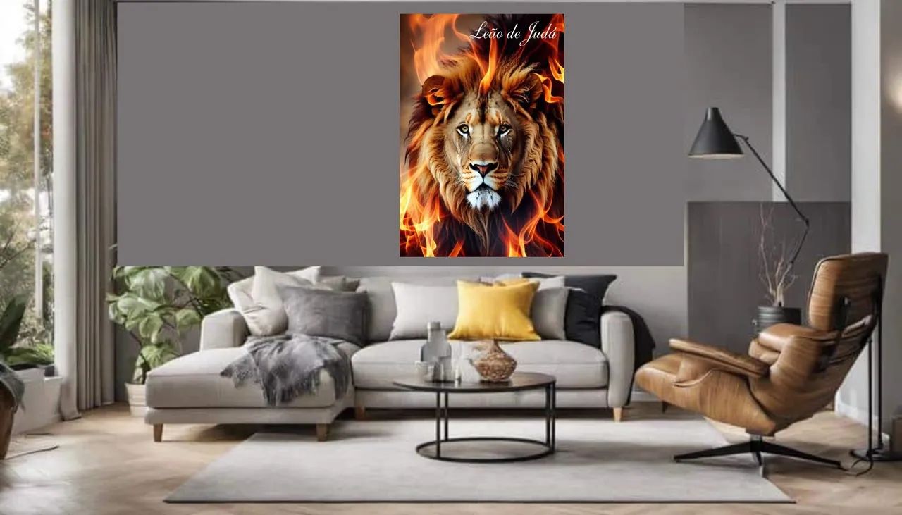 Quadro leão de Judá 