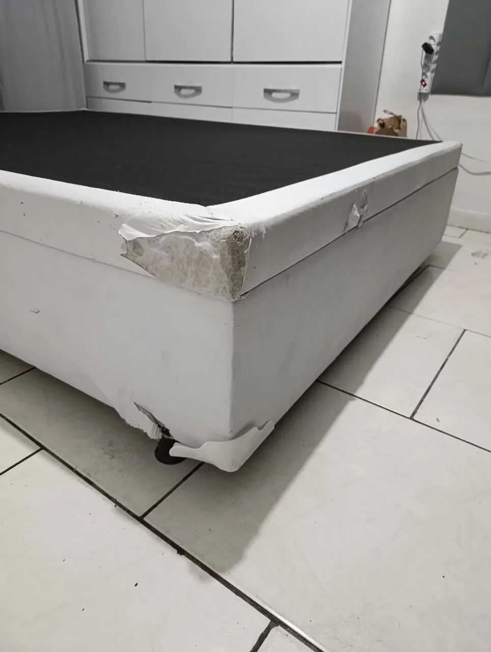 Cama box baú com colchão usada - Foto 2