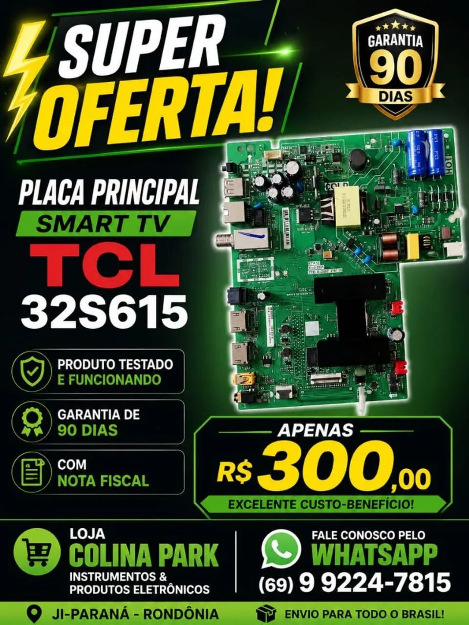 placa Smart Tv TCL 32S615
