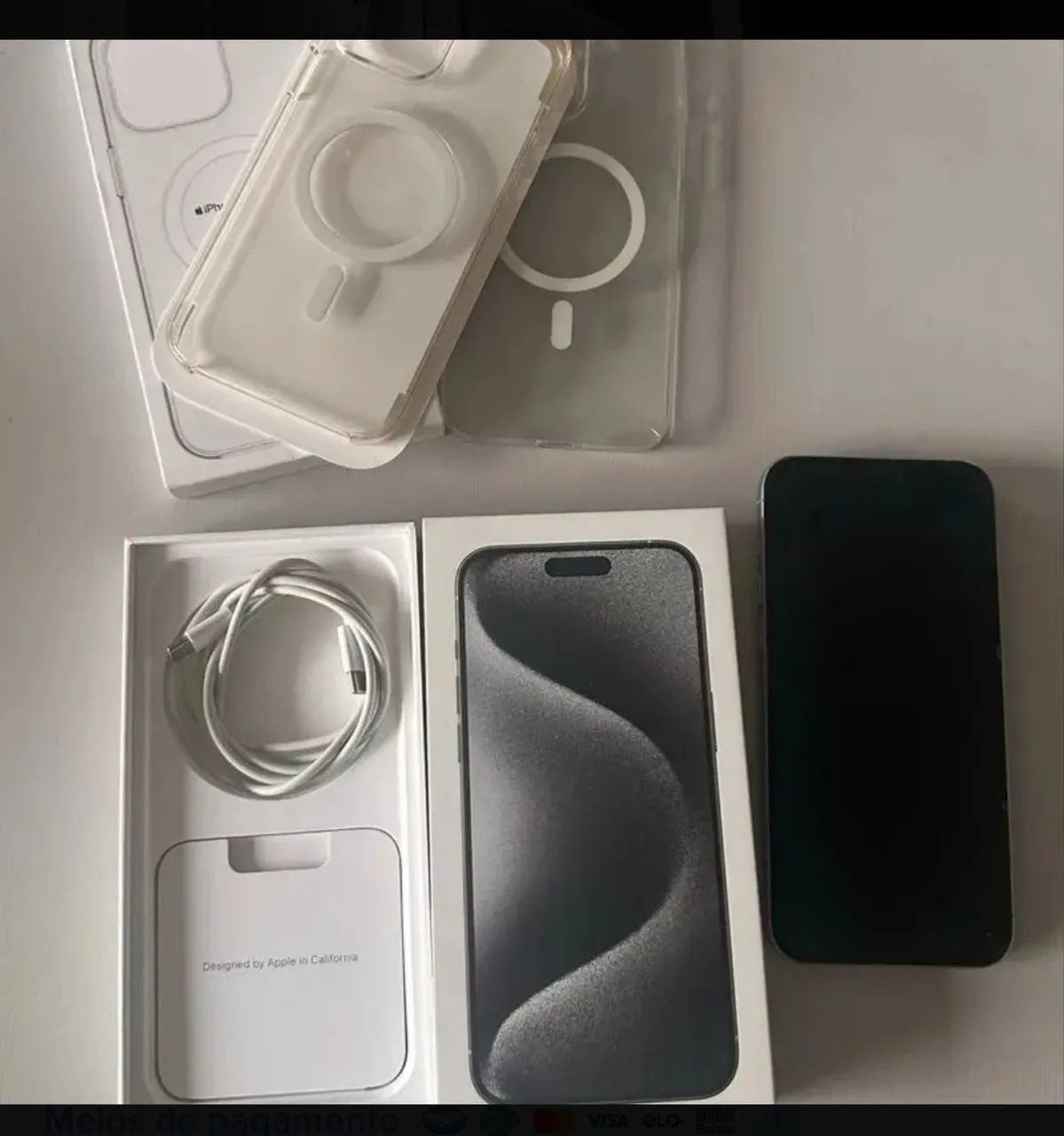 iPhone 15 Pro - 128GB - Titânio Branco - Foto 5