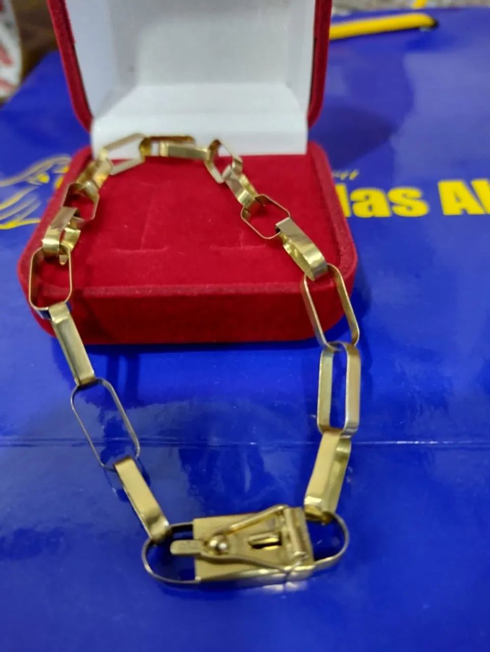 Pulseira Ouro 18 kilates Maciço 10 Gramas Maciça - Foto 2