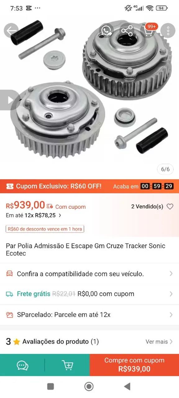 Par de polia nova  - Foto 3